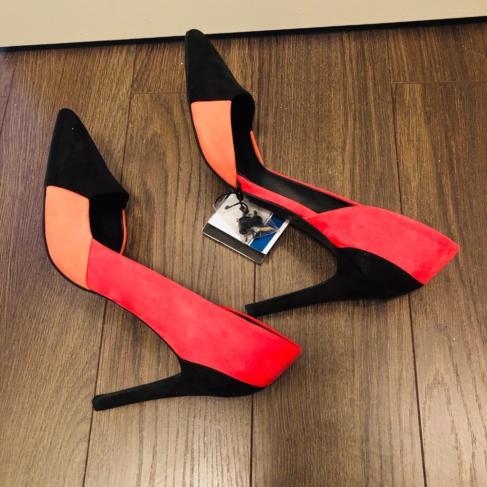 Zara colour block heels. Brand new Size 40